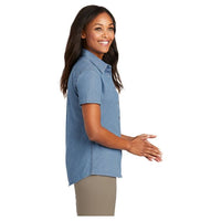 Port & Co™ Women's Short Sleeve Value Denim Shirt