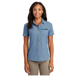 Port & Co™ Women's Short Sleeve Value Denim Shirt