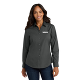 WECA Port Authority® Women's Long Sleeve Carefree Poplin Shirt