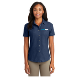 Port & Co™ Women's Short Sleeve Value Denim Shirt
